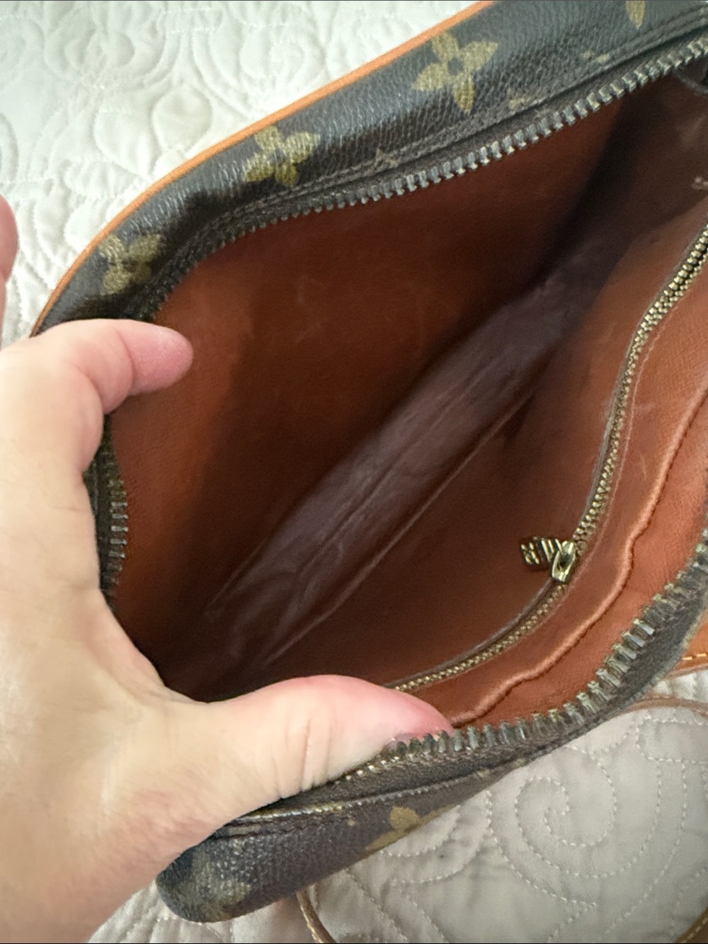 Vintage Louis Vuitton Monogram Crossbody in Brown and Tan - Picture 17 of 17
